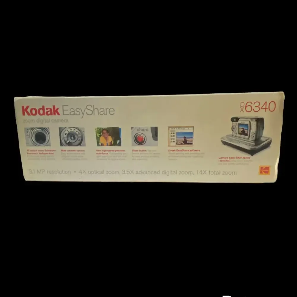 Kodak Easy Share DX6340 Film Camera Zoom Digital 2003 Tested Disc Manual